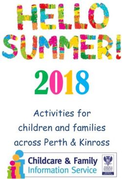 2018 Activities for children and families across Perth & Kinross