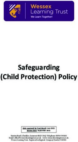 Safeguarding (Child Protection) Policy - June 2021