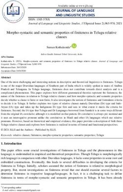 JOURNAL OF LANGUAGE AND LINGUISTIC STUDIES