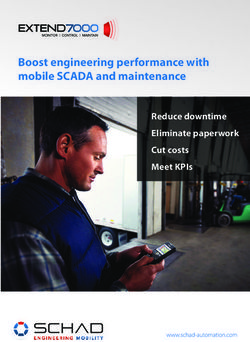 Boost engineering performance with mobile SCADA and maintenance - Reduce downtime Eliminate paperwork Cut costs Meet KPIs