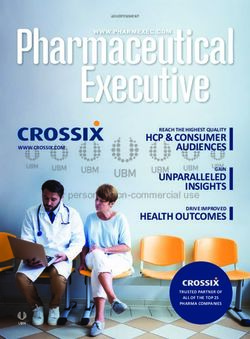 For personal, non-commercial use - HCP & CONSUMER AUDIENCES UNPARALLELED INSIGHTS HEALTH OUTCOMES