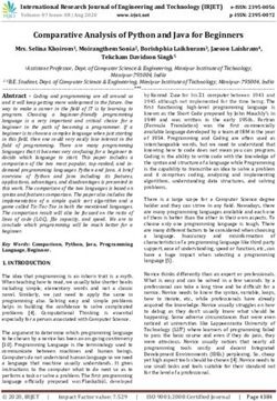 Comparative Analysis of Python and Java for Beginners - IRJET