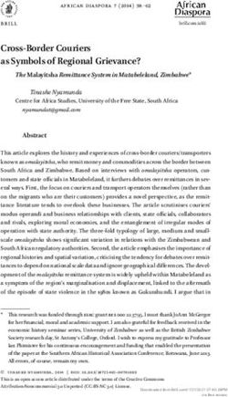 Cross-Border Couriers as Symbols of Regional Grievance? - Brill