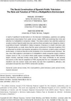 The Social Construction of Spanish Public Television: The Role and Function of TVE in a Multiplatform Environment - International Journal of ...