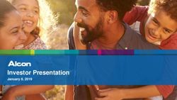 Investor Presentation - January 8, 2019 - Alcon