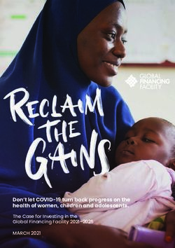 Don't let COVID-19 turn back progress on the health of women, children and adolescents - The Case for Investing in the Global Financing Facility ...