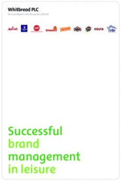 Successful brand management in leisure - Whitbread PLC
