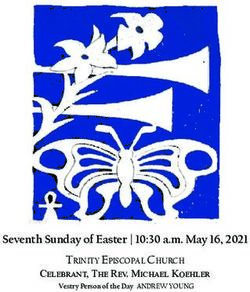 Seventh Sunday of Easter | 10:30 a.m. May 16, 2021 - Celebrant, The Rev. Michael Koehler - Trinity ...