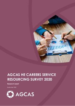 AGCAS HE CAREERS SERVICE RESOURCING SURVEY 2020 - CDi