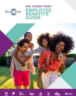EMPLOYEE BENEFITS GUIDE - 2021 CHEIBA TRUST - University of Northern Colorado