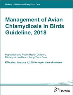 Management Of Avian Chlamydiosis In Birds Guideline, 2018 - Effective ...