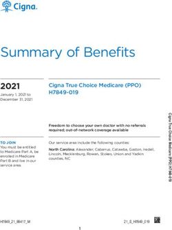 Summary of Benefits 2021 - Cigna