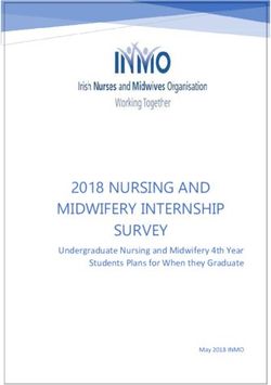 2018 NURSING AND MIDWIFERY INTERNSHIP SURVEY - Undergraduate Nursing and Midwifery 4th Year Students Plans for When they Graduate - INMO