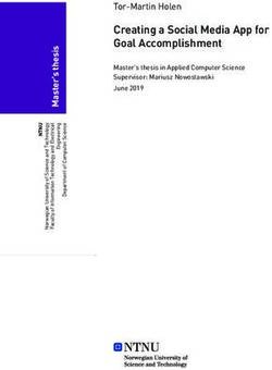 Creating a Social Media App for Goal Accomplishment - NTNU Open