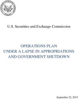 OPERATIONS PLAN UNDER A LAPSE IN APPROPRIATIONS AND GOVERNMENT SHUTDOWN - U.S. Securities and Exchange Commission