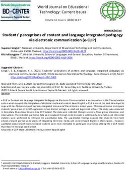 Students' perceptions of content and language integrated pedagogy via electronic communication (e-CLIP)