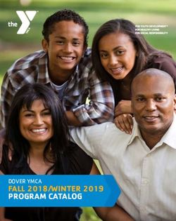 FALL 2018/WINTER 2019 PROGRAM CATALOG - DOVER YMCA - YMCA of Delaware
