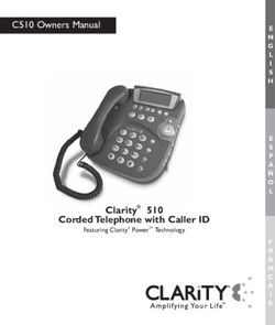 Clarity 510 Corded Telephone with Caller ID - C510 Owners Manual