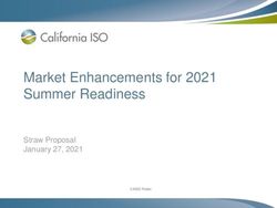 Market Enhancements for 2021 Summer Readiness - Straw Proposal January 27, 2021