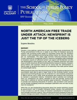 NORTH AMERICAN FREE TRADE UNDER ATTACK: NEWSPRINT IS JUST THE TIP OF THE ICEBERG - The School of Public Policy