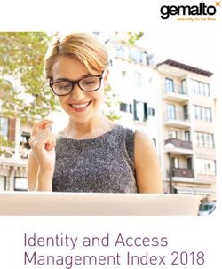 Identity and Access Management Index 2018 - Gemalto