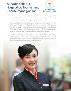 Sunway School of Hospitality, Tourism and Leisure Management