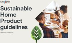 Sustainable Home Product guidelines - Reference guide 2020 - Kingfisher plc