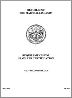 REPUBLIC OF THE MARSHALL ISLANDS - REQUIREMENTS FOR SEAFARER CERTIFICATION MARITIME ADMINISTRATOR MI-118 - ClassNK