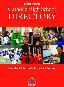 DIRECTORY Catholic High School 2019-2020 - Catholic Schools
