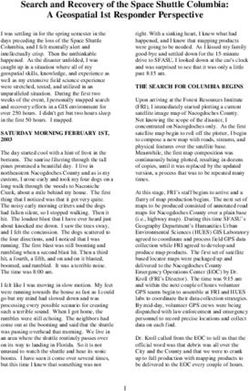 Search and Recovery of the Space Shuttle Columbia: A Geospatial 1st Responder Perspective