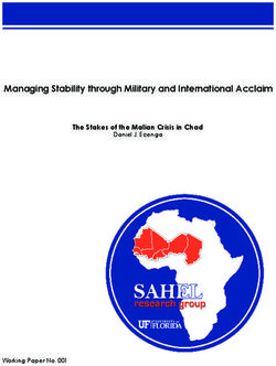 Managing Stability through Military and International Acclaim - The Stakes of the Malian Crisis in Chad