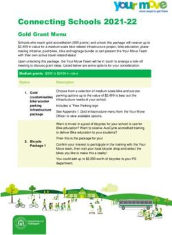 Connecting Schools 2021-22 - Gold Grant Menu - Your Move