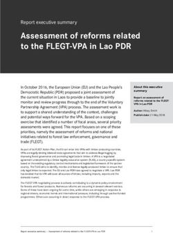 Assessment of reforms related to the FLEGT-VPA in Lao PDR