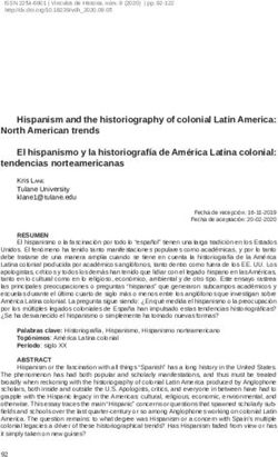 Hispanism and the historiography of colonial Latin America