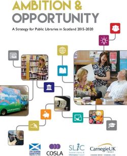 Ambition & Opportunity - A Strategy for Public Libraries in Scotland 2015-2020 - The Scottish Library & Information ...
