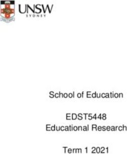 EDST5448 School of Education Educational Research Term 1 2021
