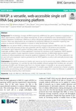 WASP: a versatile, web-accessible single cell RNA-Seq processing platform - BMC Genomics