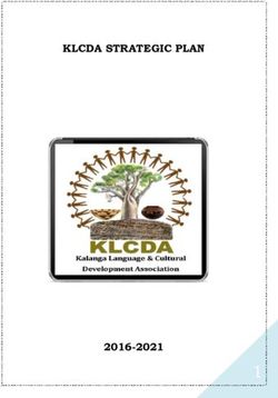 KLCDA STRATEGIC PLAN 2016-2021 - Kalanga