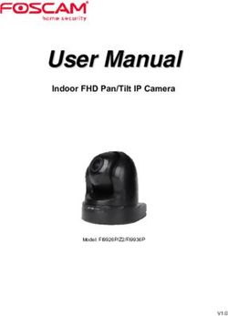 UUsseerr MMaannuuaall - Indoor FHD Pan/Tilt IP Camera - V1.0