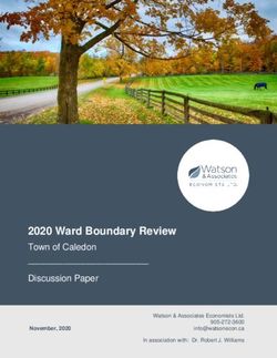 2020 Ward Boundary Review - Town of Caledon Discussion Paper - Discussion ...