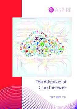 ASPIRE - The Adoption of Cloud Services SEPTEMBER 2012 - Terena