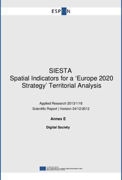 SIESTA Spatial Indicators for a 'Europe 2020 Strategy' Territorial Analysis - Annex E - ESPON