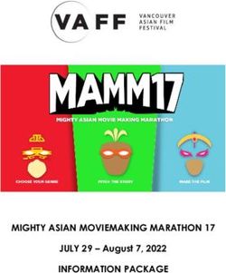 MIGHTY ASIAN MOVIEMAKING MARATHON 17 INFORMATION PACKAGE - JULY 29 - August 7, 2022