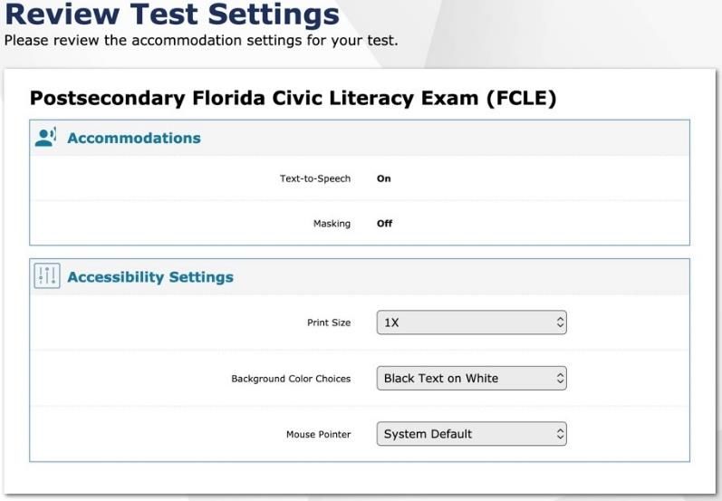 Florida Civic Literacy Exam (FCLE) Remote Testing Guide for Students