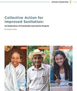 Collective Action for Improved Sanitation: An Exploration of Community-Led Latrine Projects - Outreach ...