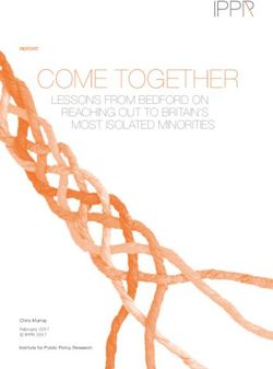 COME TOGETHER LESSONS FROM BEDFORD ON REACHING OUT TO BRITAIN'S MOST ISOLATED MINORITIES - IPPR