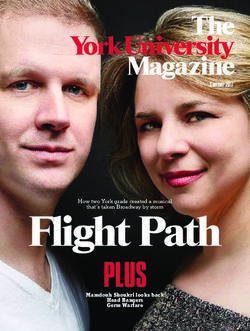 Flight Path PLUS - Summer 2017 - York University