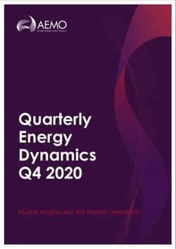 Quarterly Energy Dynamics - Q4 2020 Market Insights and WA Market Operations