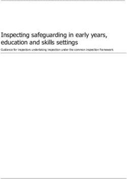 Inspecting safeguarding in early years, education and skills settings
