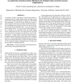 CLASSIFYING ONLINE DATING PROFILES ON TINDER USING FACENET FACIAL EMBEDDINGS